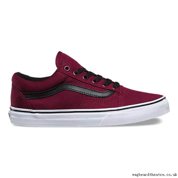 Cheaper Vans Shoes For Women (windsor wine|true white) - Canvas Old Skool - 38797102